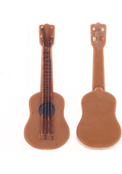 10 Adet Plastik Minyatür Gitar Mini Enstrümanlar Minyatür Bebek Evi Modeli Ev(Yurt Dışından)