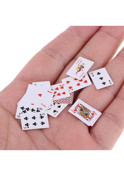 1: 6 Dollhouse Of Games Poker Oyun Kartları Oyuncak Oyuncak