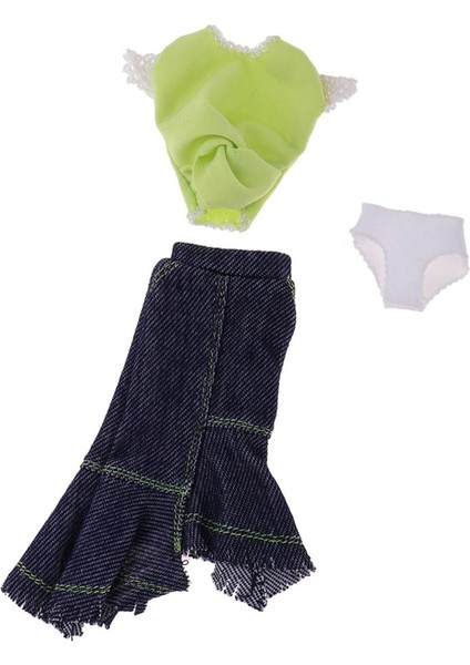 Parti Giysi Seti - Bebek Giyim Aksesuarları Için -Shirt ve Yarım Uzunluk Etek Mini Etir(Yurt Dışından) indirimleri