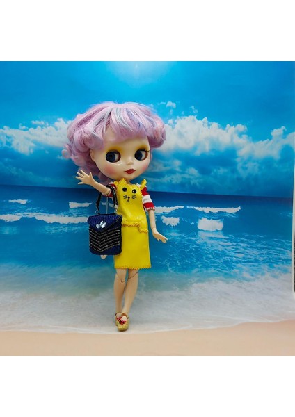 Blythe Bebek Değişen 1/6 Dolls Askı Etek ve T-Shirt Giyim Takımı(Yurt Dışından)