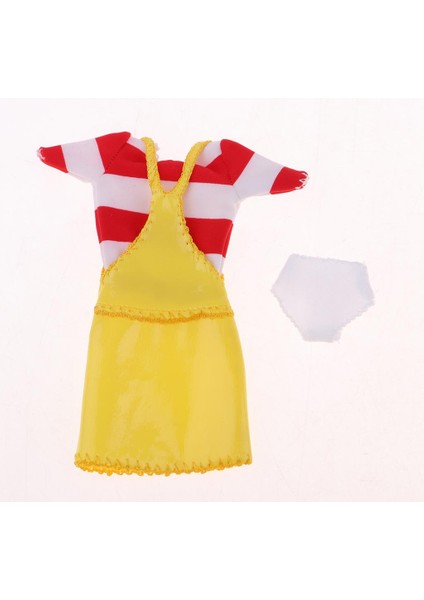 Blythe Bebek Değişen 1/6 Dolls Askı Etek ve T-Shirt Giyim Takımı(Yurt Dışından)