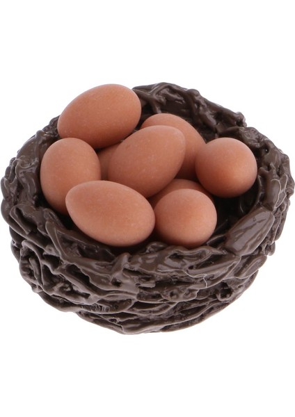 10PCS 1:12 Dollhouse Bahçe Bird Nest Peyzaj Sahnesi Dollhouse Aksesuarları Mini fiyatları