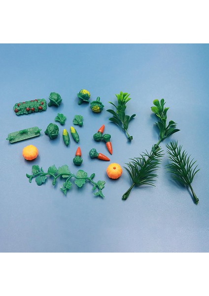 1/12 Bebek Evi Mobilya Yatak Odası Oturma Odası Mutfak Ev Plastik Dekor Çiftliği Seti