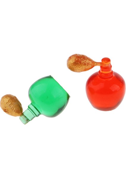 Minyatür Plastik Parfüm Şişeleri Model 1/12 Dollhouse Aksesuarları 2 Pcs Set modelleri