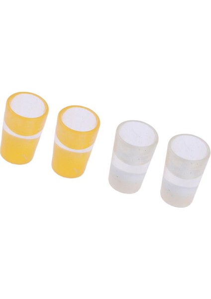 4pcs Dollhouse Mini Sofra Takımı Dekor Plastik Içecek Suyu Fincan Sarı ve Beyaz