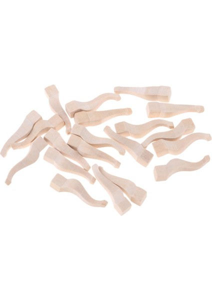 El Yapımı 10PCS 1/12 Dollhouse Dıy Için Ahşap Masa Bacakları Aksesuarlar(Yurt Dışından)