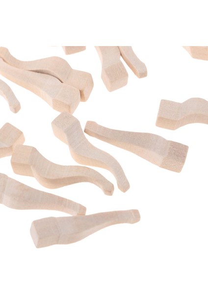 El Yapımı 10PCS 1/12 Dollhouse Dıy Için Ahşap Masa Bacakları Aksesuarlar(Yurt Dışından)