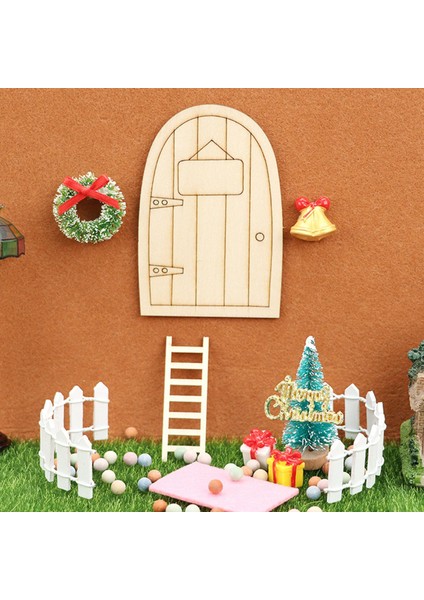 Bebek Evi Minyatür Kit Minyatür Sahne Noel Dekorasyonu Için Süsler