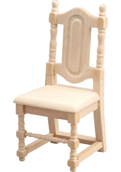 1/12 Ölçekli Dollhouse Minyatür Sandalye Mini Bebek Mobilya Dekorasyon Oyuncakları Dıy