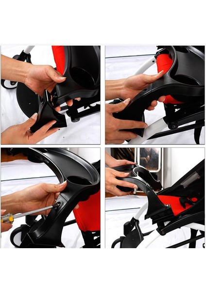 Bebek Arabası Tepsisi Profesyonel Kolay Temizleme Çocuk Karmaşası Için Black+ Yoyo+