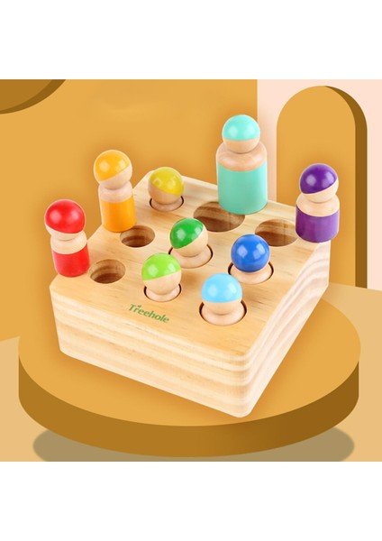 Montessori Silindir Soket Oyuncakları Gökkuşağı Peg Bebekler Çocuklar Için Beyin Gelişimi (Yurt Dışından) indirimleri