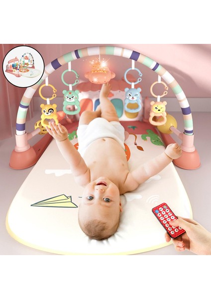 Bebek ve Kat Spor Salonları ve Aktivite Mat Kick ve Play Piano Gym Oyuncak Oynat modelleri