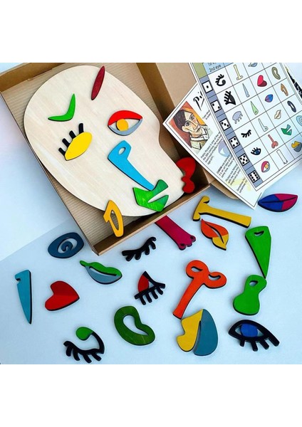 Ahşap Bulmaca Oyuncakları Çıkarılabilir Sanat Bulmaca Yapı Taşları Çocuklar Için Oyuncaklar