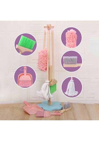 Çocuk Temizlik Araçları Mop Fırça Çıkan Kombinasyon Çocuk Temizliği Için(Yurt Dışından)