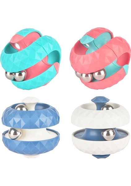 4 Adet Orbital Top Fidget Küp Bulmaca Dekompresyon Oyuncak (Rastgele Renk Teslim) (Yurt Dışından)