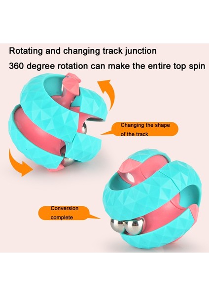 4 Adet Orbital Top Fidget Küp Bulmaca Dekompresyon Oyuncak (Rastgele Renk Teslim) (Yurt Dışından)