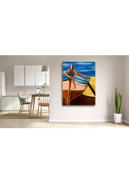 Balıkçı Sandalı Kanvas Tablo