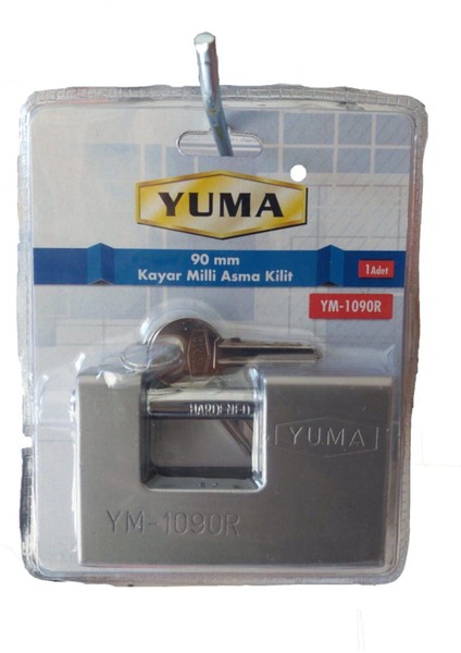 Yuma Ym 1090R  Kayar Milli Asma Kilit 90 mm