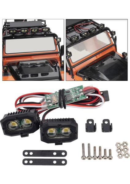 Rc Spot Işığı Yükseltme Parçaları Mst 1: 8 Dıy Parçaları Hobi Model Araba 2 Işık Denetleyicisi (Yurt Dışından)