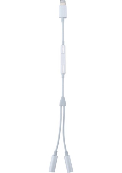2in1 Lightning To Double 3.5mm Çıkışlı Jack Adaptör