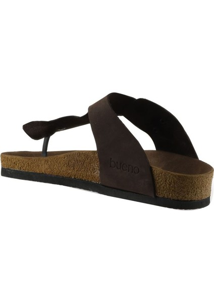 Kahverengi Nubuk Deri Kadın Düz Terlik fırsatları