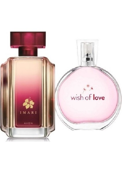 Imari Edt 50 ml Kadın Parfüm Wish Of Love Edt 50 ml Kadın Parfüm Ikili Parfüm Seti