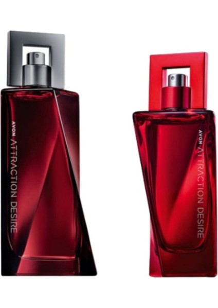 Attraction Desire Edp 50ML Kadın Parfüm+ Attraction Desire Edt 75ML Erkek Parfüm SETI8699895614863
