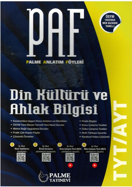 TYT-AYT Din Kültürü ve Ahlak Bilgisi Anlatım Föyleri