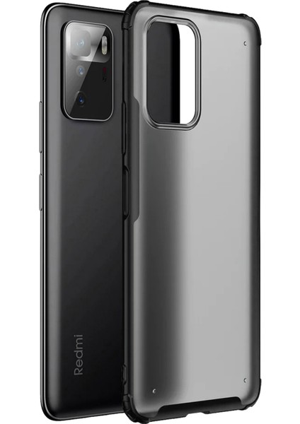 Xiaomi Poco X3 Gt Luna Serisi Köşe Korumalı Sert Rubber Kılıf - Siyah