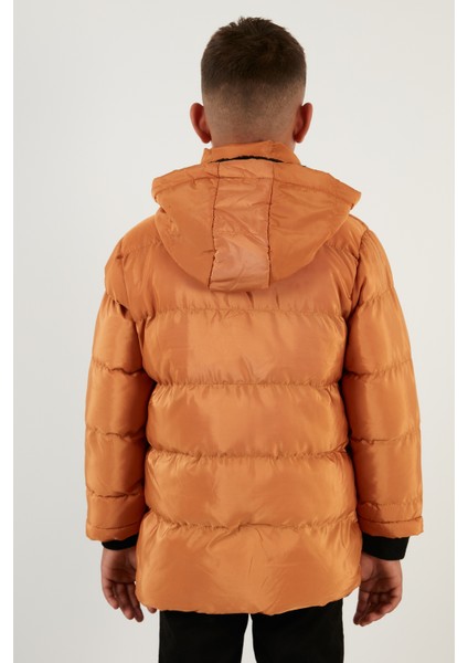 Içi Peluş Astarlı Çıkarılabilir Kapüşonlu Şişme Mont Erkek Çocuk Mont 5763038 indirimleri