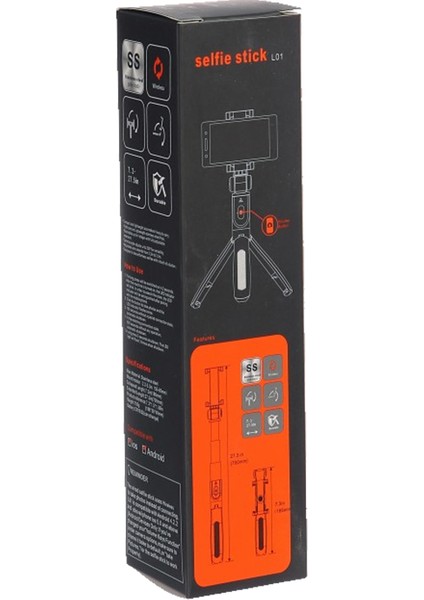 Çok Yönlü Bluetoothlu L01 Selfie Stick Tripod indirimleri