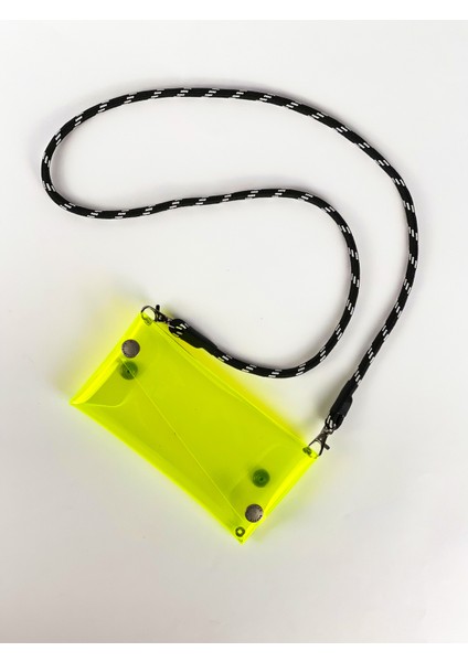 Jellyfon Askılı Şeffaf Telefon Çantası Limon Minimal Hediye Tasarım Pvc Renkli Unisex Erkek Kadın fırsatları