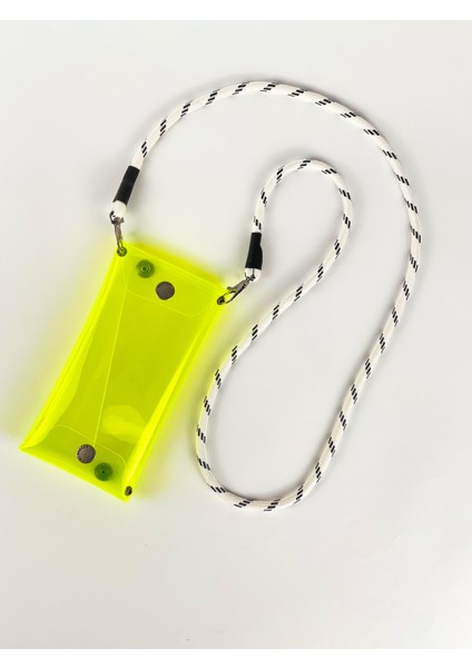 Jellyfon Askılı Şeffaf Telefon Çantası Limon Minimal Hediye Tasarım Pvc Renkli Unisex Erkek Kadın indirimleri