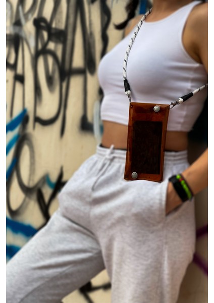 Jellyfon Askılı Şeffaf Telefon Çantası Bal Minimal Hediye Tasarım Pvc Renkli Unisex Erkek Kadın
