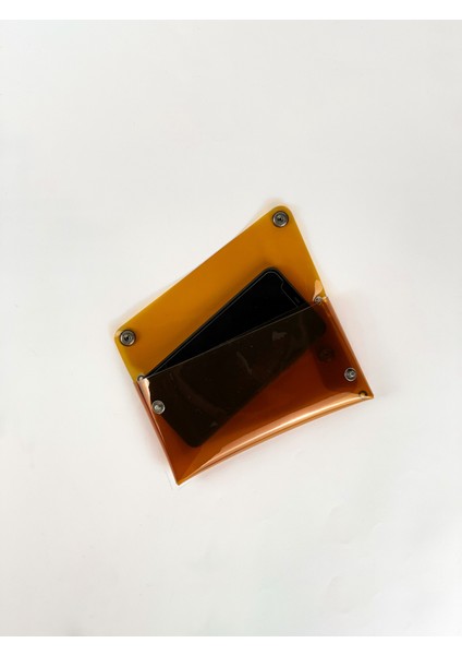 Jellyfon Askılı Şeffaf Telefon Çantası Bal Minimal Hediye Tasarım Pvc Renkli Unisex Erkek Kadın modelleri