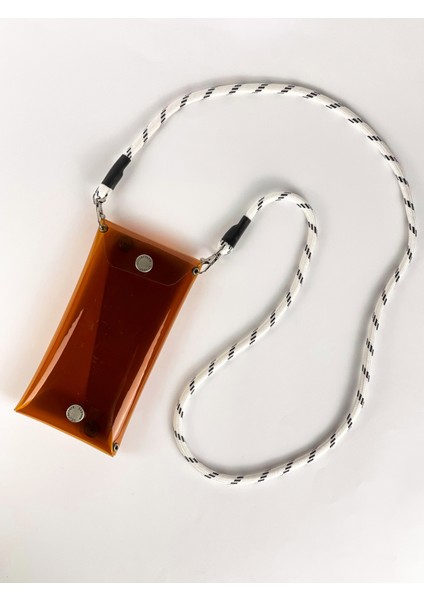 Jellyfon Askılı Şeffaf Telefon Çantası Bal Minimal Hediye Tasarım Pvc Renkli Unisex Erkek Kadın indirimleri