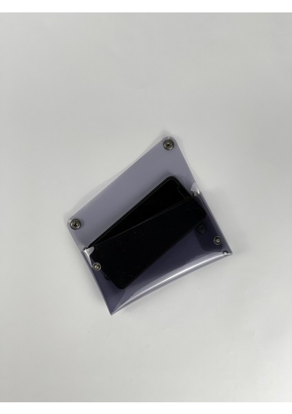 Jellyfon Askılı Şeffaf Telefon Çantası Duman Gri Minimal Hediye Tasarım Pvc Renkli Unisex Erkek Kadın fiyatları