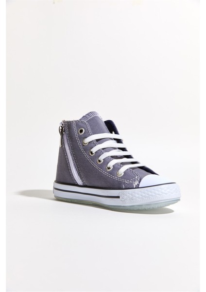 22-35 Numara Dudino Icon-Love Gri Kız Converse Ayakkabı