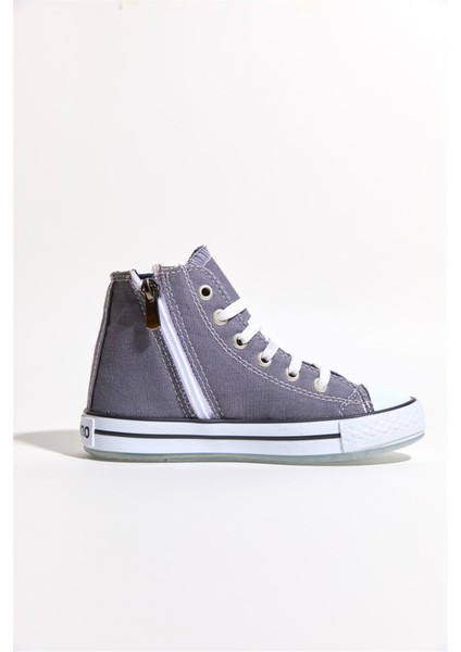 22-35 Numara Dudino Icon-Love Gri Kız Converse Ayakkabı