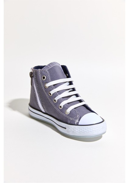 22-35 Numara Dudino Icon-Love Gri Kız Converse Ayakkabı