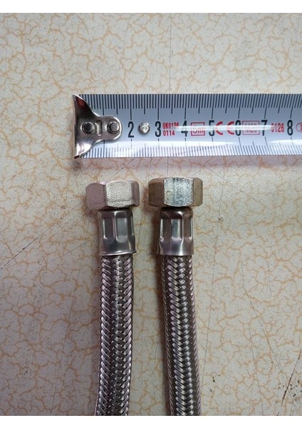 10 Adet 70 cm 3/8 Rekorlu Klozet Çelik Örgülü Bağlantı Hortumu
