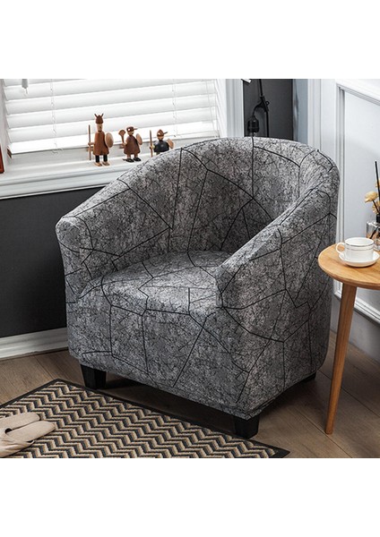 Kulüp Sandalye Slipcover Polyester Kaymaz Elastik Örtü (Yurt Dışından)