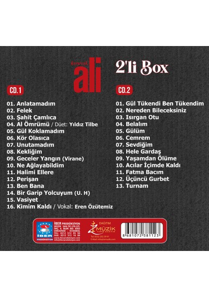 Kıvırcık Ali - Veda & Sevdiklerim (2'li Box Cd)