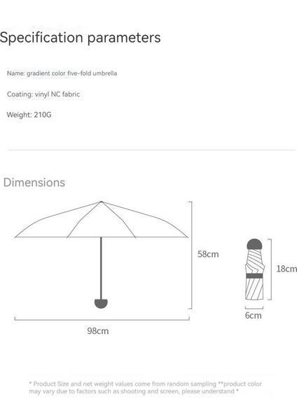 Pangolin Outdoors Güneşlik Gradyan Katlanır Yağmur Geçirmez ve Uv Dayanımlı Şemsiye (Yurt Dışından)