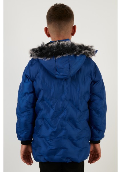 Içi Peluş Astarlı Çıkarılabilir Kapüşonlu Mont Erkek Çocuk Mont 5760013 indirimleri