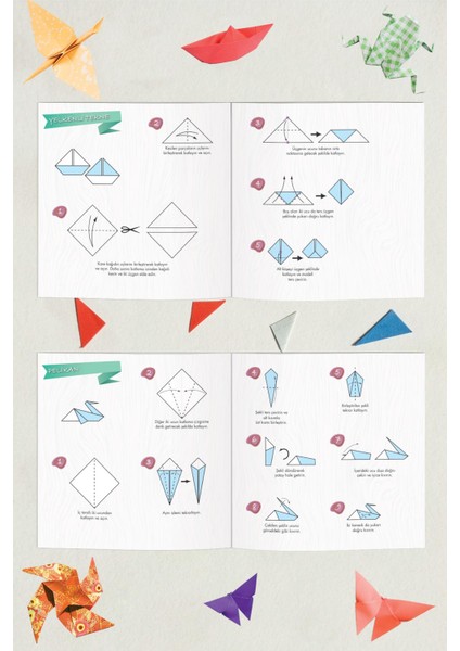 Le Color Origami 246 Kağıt Katlama Sanatı Ebru Geometrik