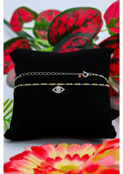 Nazar Göz Model Zirkon Taşlı Kadın Gümüş Kolye 201021026 fiyatları