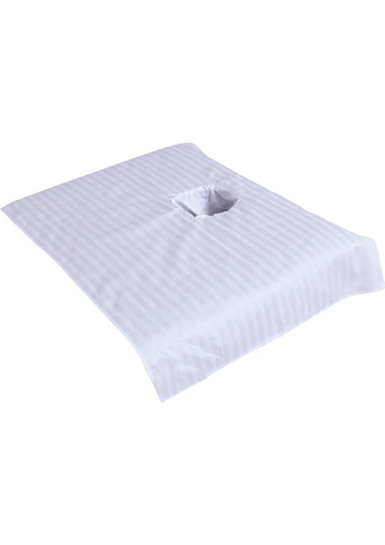10PCS Yumuşak Pamuk Spa Yarım Masaj Tablo Kozmetik Yatak Yüz Delik Havlu (Yurt Dışından)