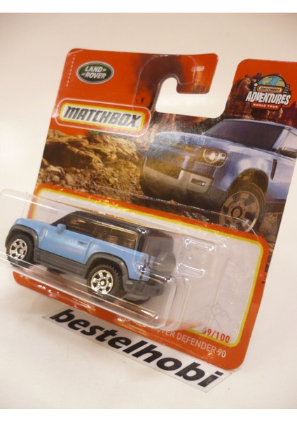 Land Rover Defender 90 Blue Matchbox