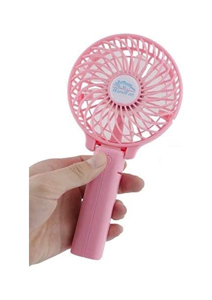 Şarjlı Mini Taşınabilir Fan USB Soğutucu Masa Üstü Vantilatörü Katlanabilir Sessiz 3 Kademe El Fanı